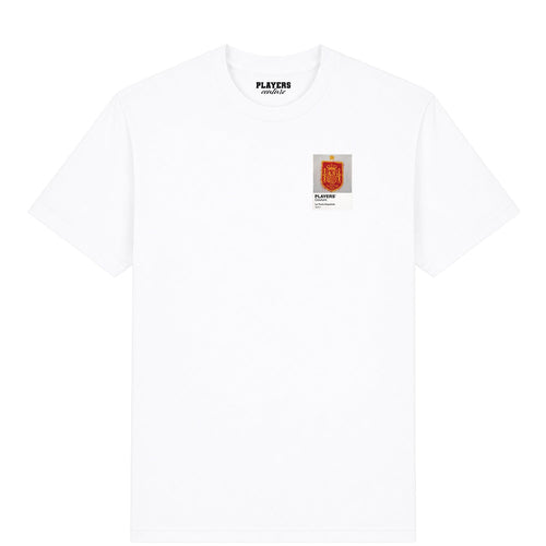 Spain Logo Graffiti Frame Men's T-Shirt - spain graffiti frame mens white tshirt