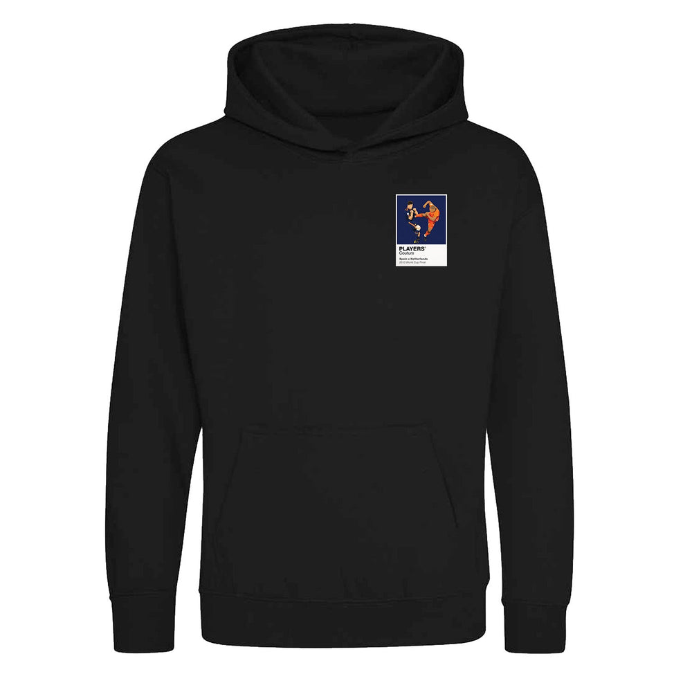 Spain v Netherlands 2010 World Cup Final Icon Frame Kids Hoodie - Black