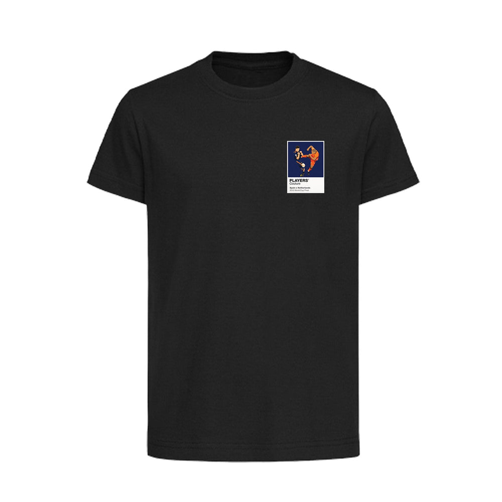 Spain v Netherlands 2010 World Cup Final Icon Frame Kids T-Shirt - Black