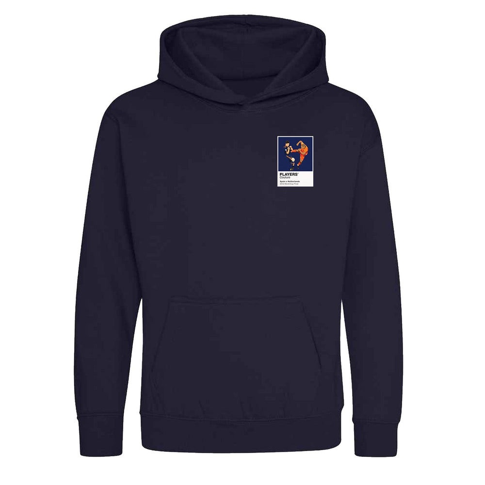 Spain v Netherlands 2010 World Cup Final Icon Frame Kids Hoodie - Navy