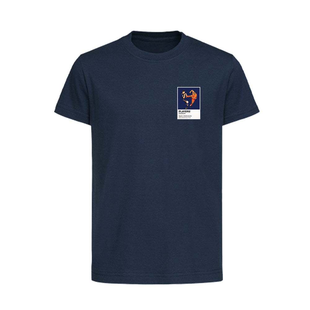 Spain v Netherlands 2010 World Cup Final Icon Frame Kids T-Shirt - Navy