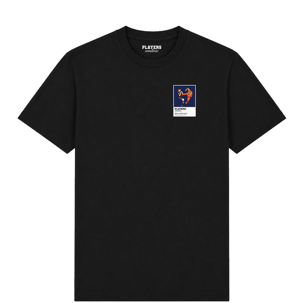 Spain v Netherlands 2010 Players Couture Mens Black T-Shirt