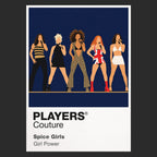 Spice Girls the five Spice Girls' individual styles, platform footwear and Girl Power formation Icon Frame artwork in black
