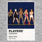 Spice Girls the five Spice Girls' individual styles, platform footwear and Girl Power formation Icon Frame artwork in grey