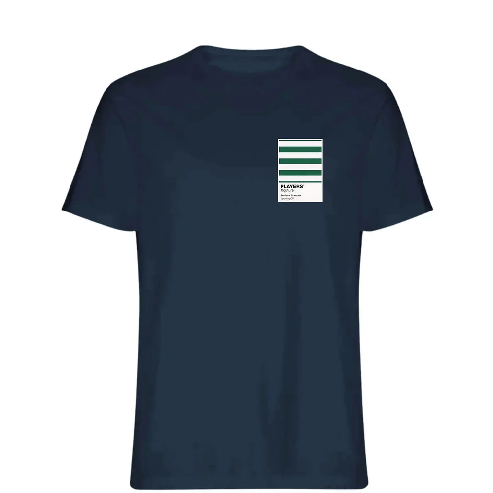 Sporting CP t-shirt – navy men's t-shirt featuring the Sporting CP Players Couture logo