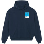 Squirtle Colour hoodie – navy men's hoodie featuring the Squirtle Colour Players Couture logo