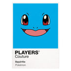 Squirtle Colour Frame Men's T-Shirt – white close-up detail shot of the Squirtle Players Couture logo design