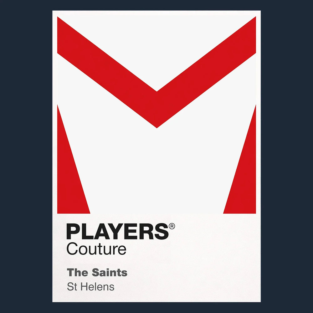 St Helens Classic Rugby League Shirt Colours Frame Men's Hoodie