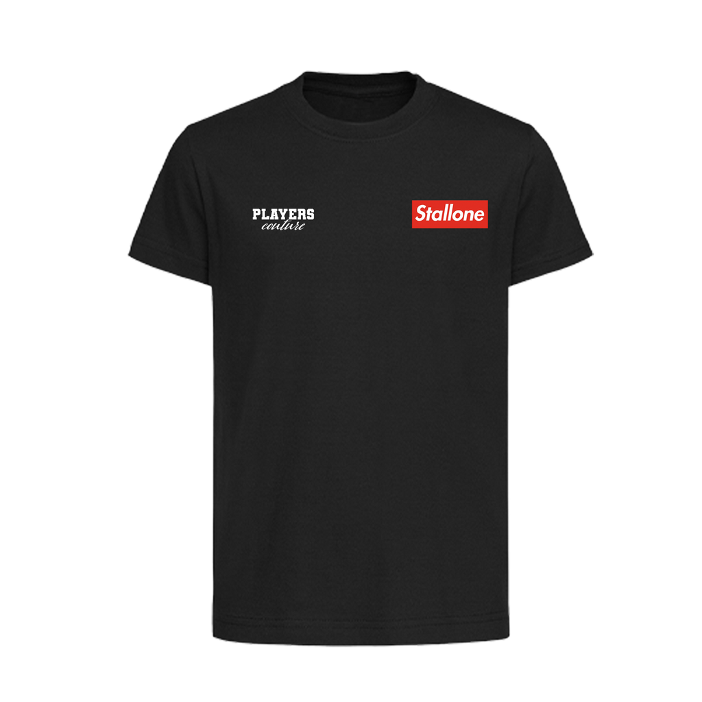 Sly Stallone Logo Players Couture Kids T-Shirt Black