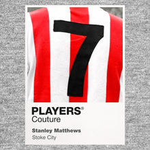 Stanley Matthews 7 Football Shirt Frame Players Couture Men's Hoodie - Navy / S | England, Football, Hoodies, Men's, Player Numbers Collection, Stoke City, Volume 2