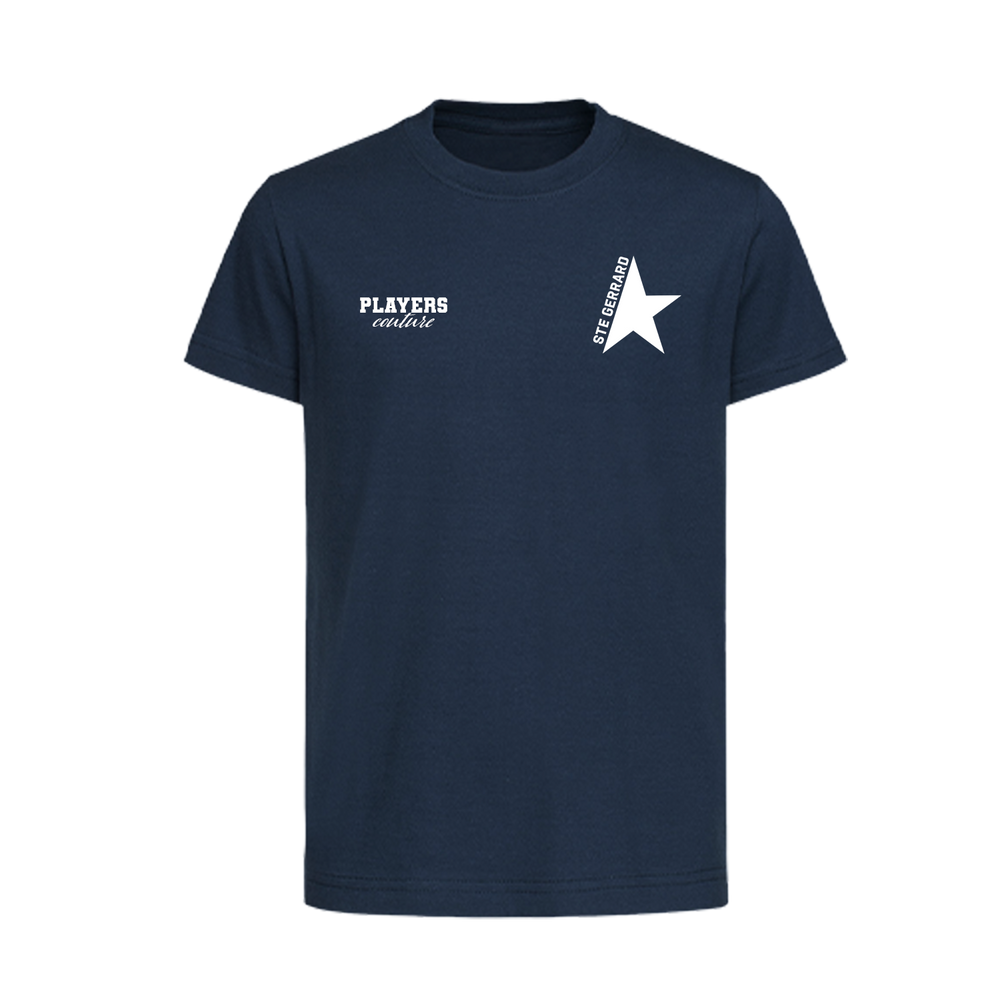 Steven Gerrard Star Logo Players Couture Kids T-Shirt Navy