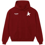 Ste Gerrard hoodie – red men's hoodie featuring the Ste Gerrard Players Couture logo