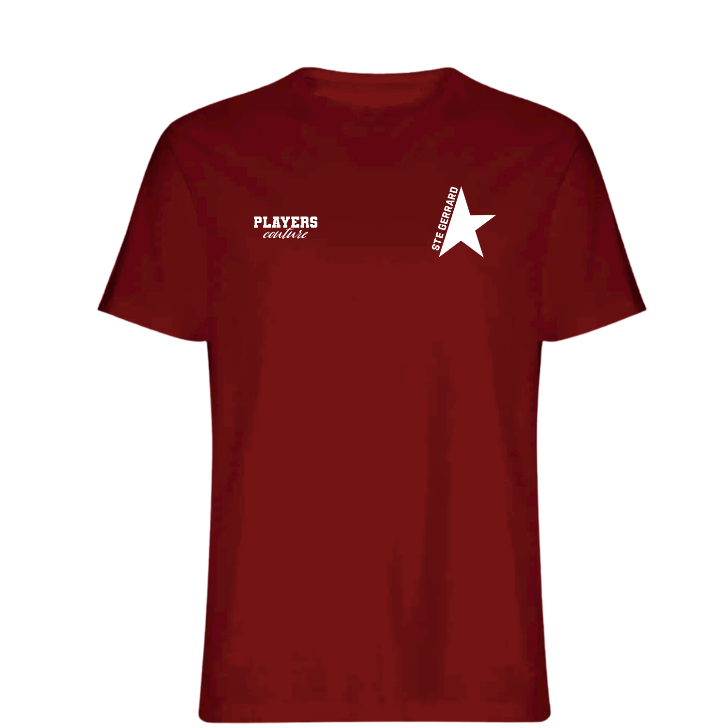 Ste Gerrard Logo Players Couture Mens T-Shirt Red
