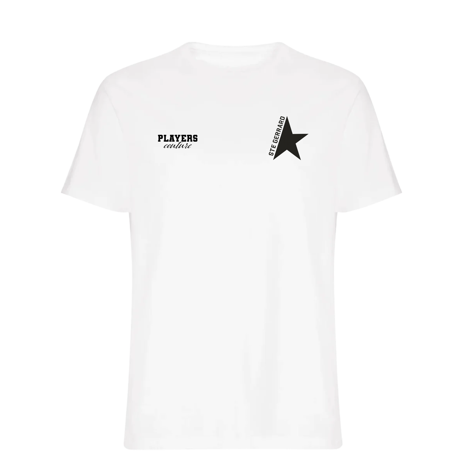 Ste Gerrard Logo Players Couture Mens T-Shirt White