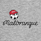 Steed Malbranque Logo Men's Hoodie – grey close-up detail shot of the Steed Malbranque Players Couture logo design