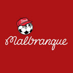 Steed Malbranque Logo Men's Hoodie – red close-up detail shot of the Steed Malbranque Players Couture logo design