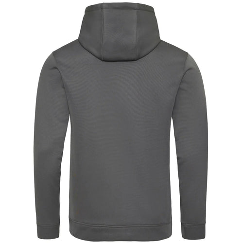 Essentials Collection hoodie – grey men's hoodie with black Essentials Collection letters and Players Couture logo on the