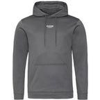 Essentials Collection hoodie – grey men's hoodie with black Essentials Collection letters and Players Couture logo on the