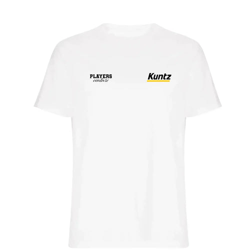 Stefan Kuntz t-shirt – white men's t-shirt featuring the Stefan Kuntz Players Couture logo