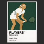 Steffi Graf Tennis Icon Frame Men's T-Shirt