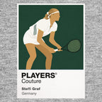 Steffi Graf Tennis Icon Frame Men's T-Shirt