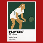 Steffi Graf Tennis Icon Frame Men's T-Shirt