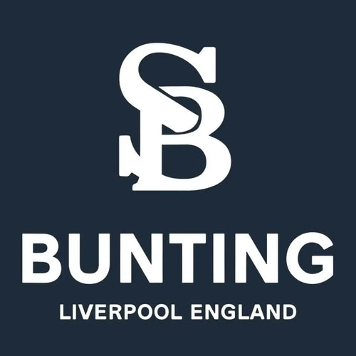 Stephen Bunting Logo Men's Hoodie – navy close-up detail shot of the Stephen Bunting Players Couture logo design