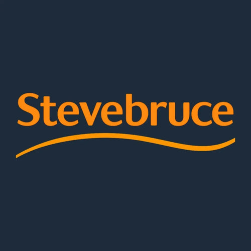 Steve Bruce Logo Men's T-Shirt – navy close-up detail shot of the Steve Bruce Players Couture logo design