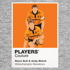 Steve Bull and Andy Mutch Wolverhampton Wanderers Icon Frame artwork in grey