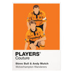 Steve Bull and Andy Mutch Wolverhampton Wanderers Icon Frame artwork in white