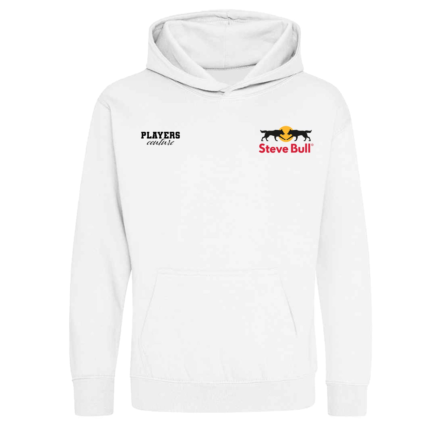 Steve Bull Logo Players Couture Kids Hoodie White