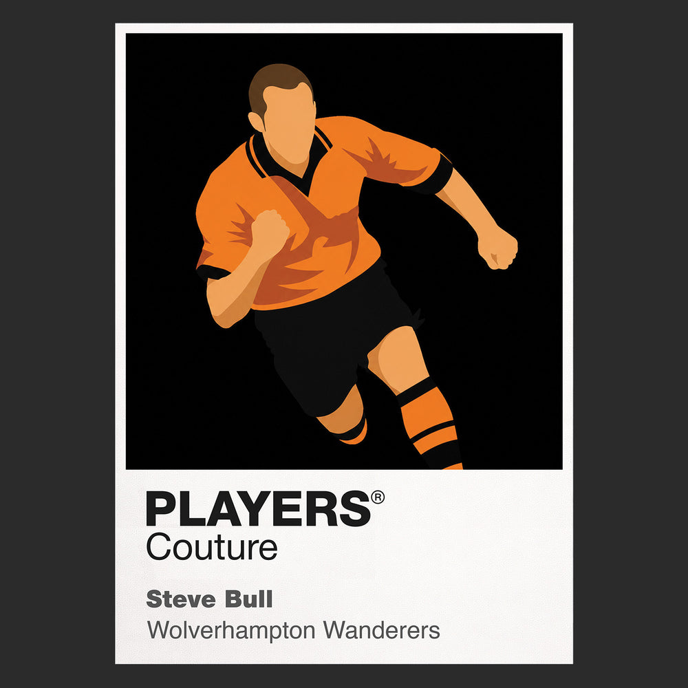 Steve Bull Wolves Icon Frame — Black