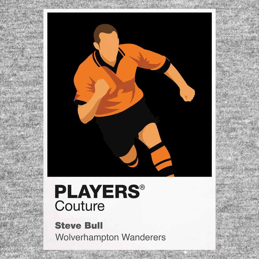 Steve Bull Wolves Icon Frame — Gray