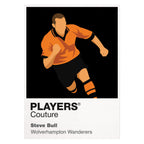 Steve Bull Wolves Icon Frame — White