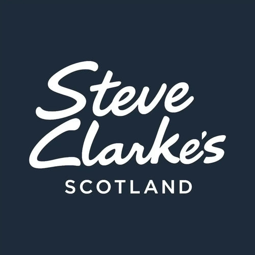 Steve Clarke Logo Men's Hoodie – navy close-up detail shot of the Steve Clarke Players Couture logo design