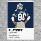 Steve Largent Seahawks American Football Icon Frame Men's Hoodie