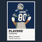 Steve Largent Seahawks American Football Icon Frame Men's Hoodie