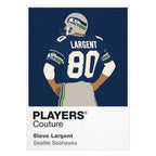 Steve Largent Seahawks American Football Icon Frame Men's Hoodie