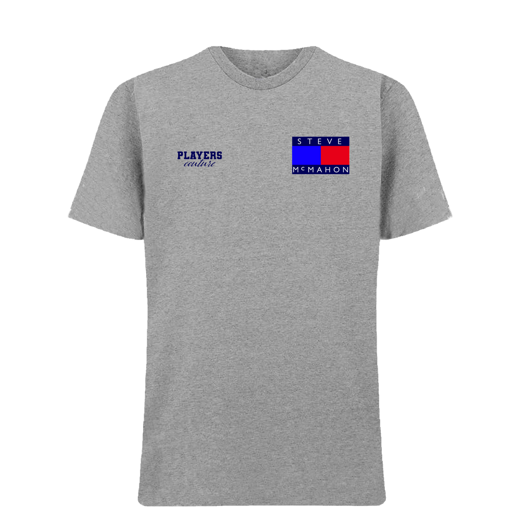 Steve McMahon Logo Players Couture Mens T-Shirt Gray