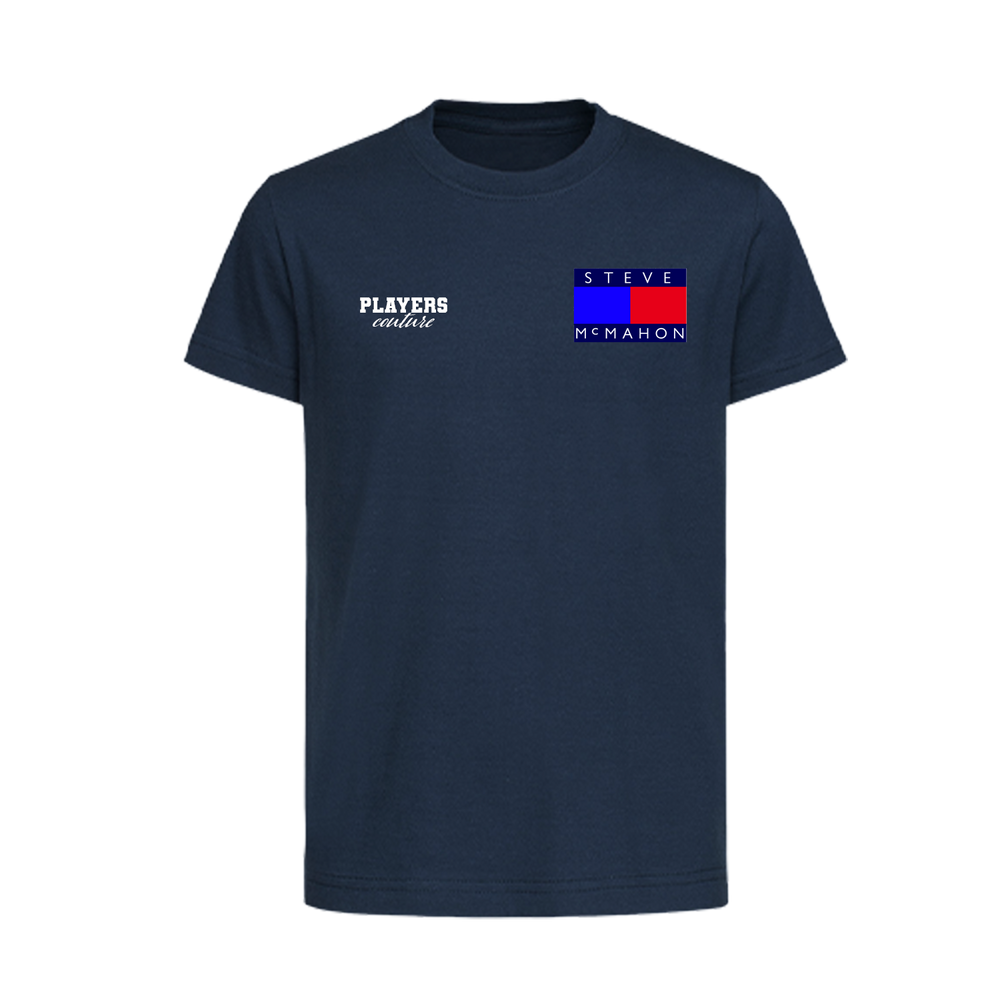 Steve McMahon Logo Players Couture Kids T-Shirt Navy