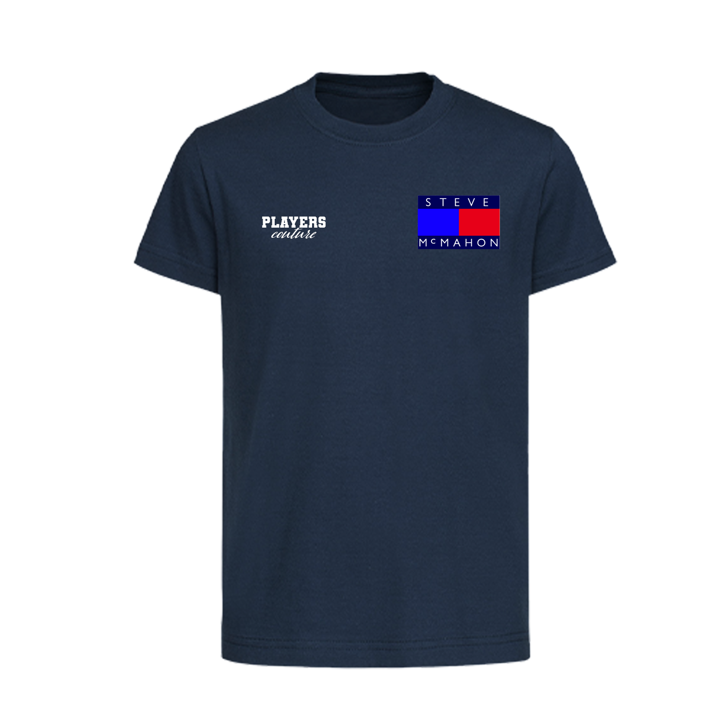 Steve McMahon Logo Players Couture Kids T-Shirt Navy