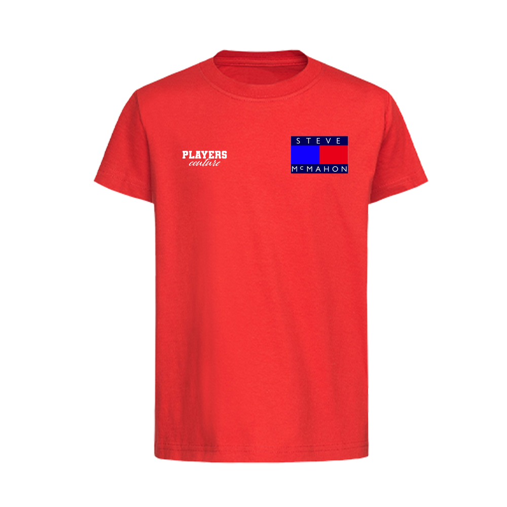 Steve McMahon Logo Players Couture Kids T-Shirt Red