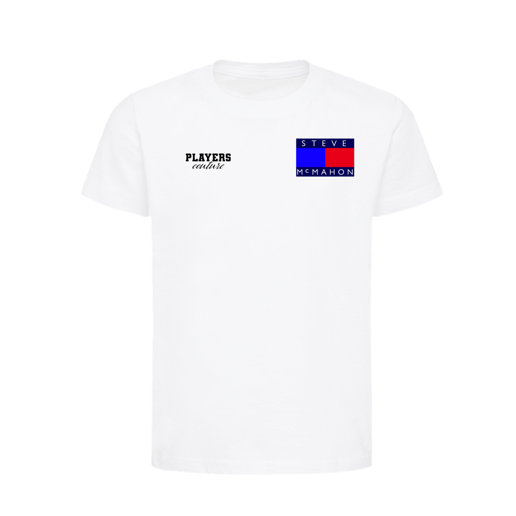 Steve McMahon Logo Players Couture Kids T-Shirt White