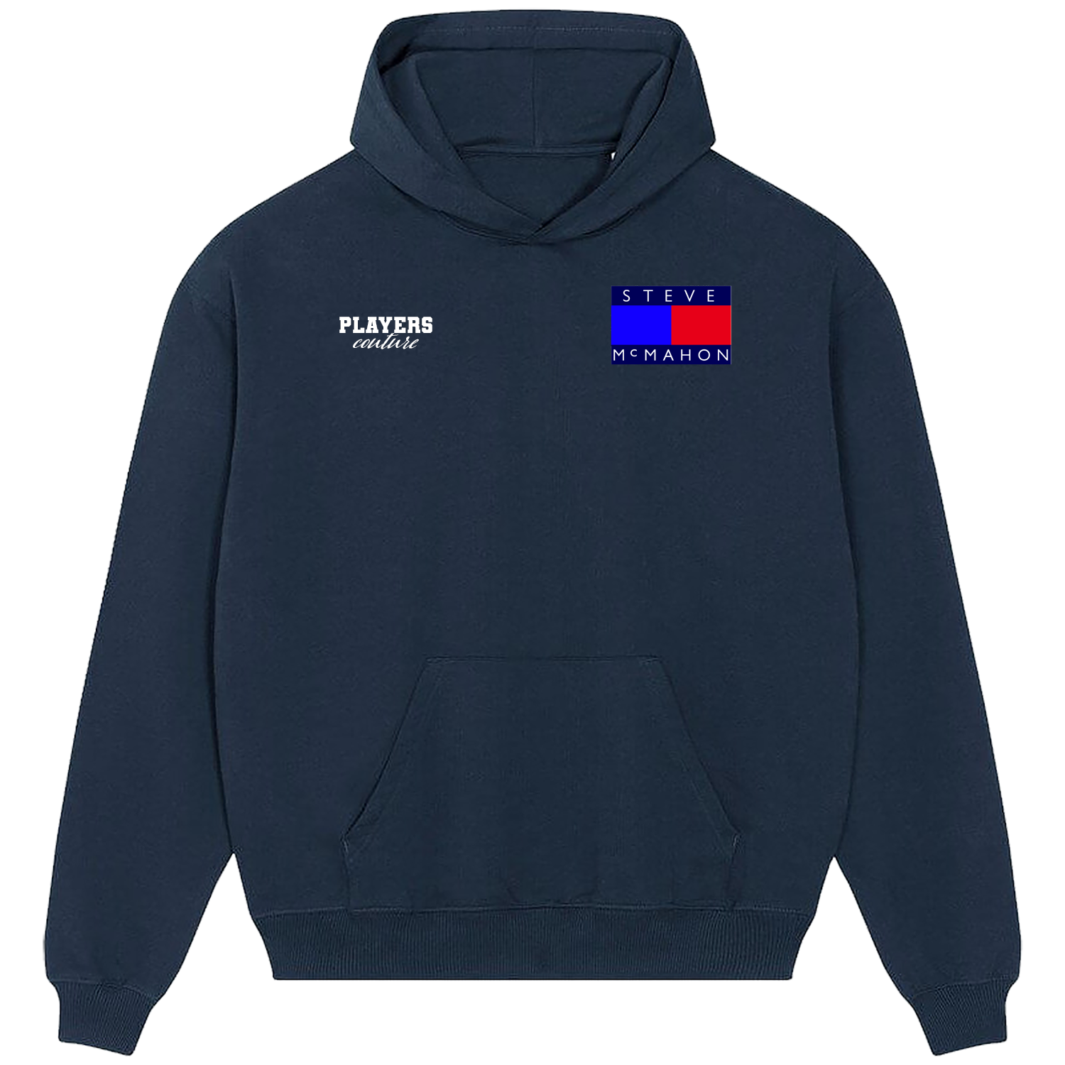 Steve McMahon Logo Players Couture Men's Casual Hoodie Navy