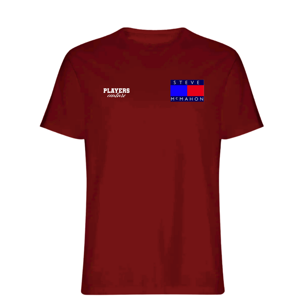 Steve McMahon Logo Players Couture Mens T-Shirt Red