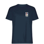 Steve McMahon World Cup t-shirt – navy men's t-shirt featuring the Steve McMahon World Cup Players Couture logo
