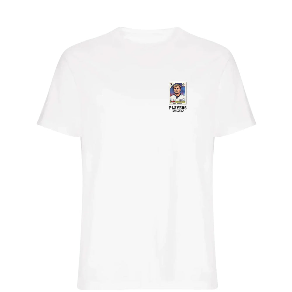 Steve McMahon World Cup t-shirt – white men's t-shirt featuring the Steve McMahon World Cup Players Couture logo