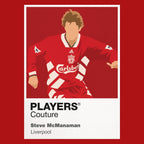 Steve McManaman Liverpool red Icon Frame artwork detail