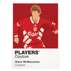 Steve McManaman Liverpool white Icon Frame artwork detail