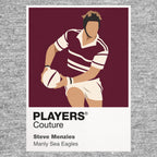 Steve Menzies Manly Sea Eagles rugby league hoodie grey